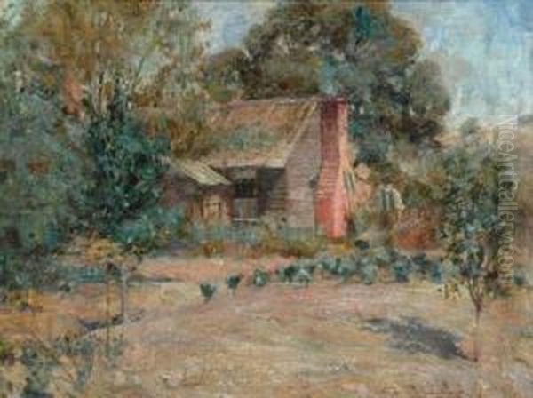 The Gardener Oil Painting by Percival Ch., Percy Lindsay