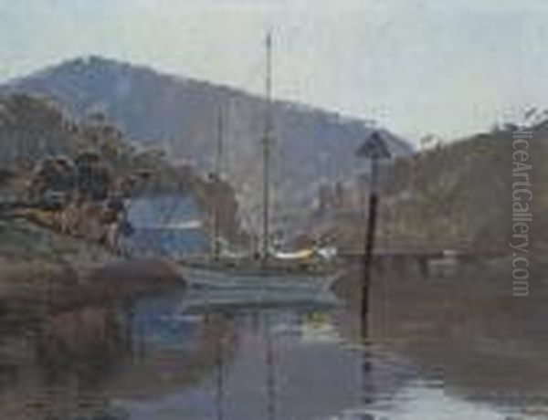 The Schooner by Percival Ch., Percy Lindsay