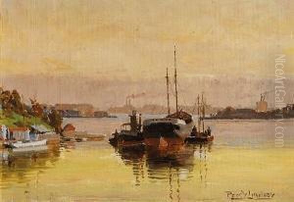 Berry's Bay, Sydney by Percival Ch., Percy Lindsay