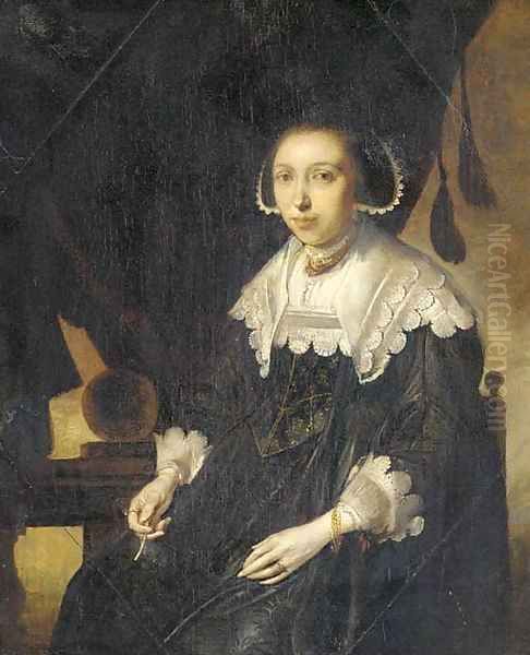 Portrait of a lady Oil Painting by Pieter Codde