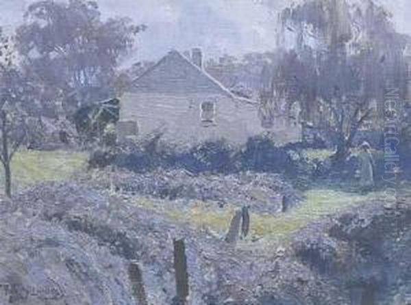 Lavender Cottage by Percival Ch., Percy Lindsay