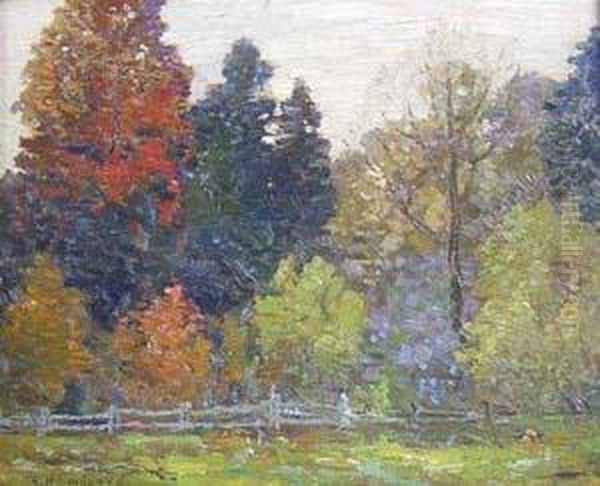 Autumn Oil Painting by Robert Henry Lindsay