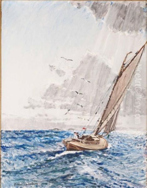 Fran Lofoten Oil Painting by Rikard Lindstrom