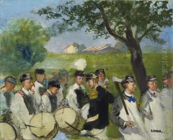 Festumzug Oil Painting by Carl August Liner