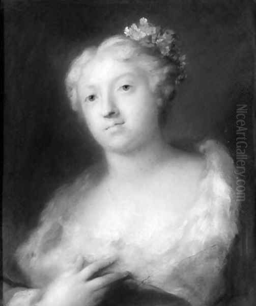 A girl Oil Painting by Rosalba Carriera