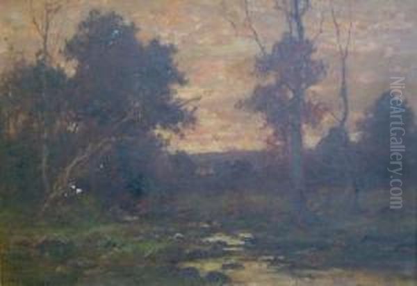 Autumn Landscape Oil Painting by Charles Linford