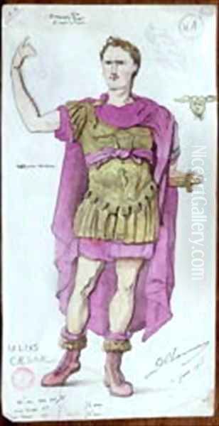 Costume design for Julius Caesar from La Mort de Pompee Oil Painting by Desire Chaineux