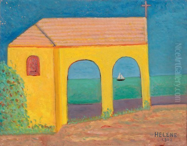 La Chapelle Jaune Oil Painting by Helene Linossier