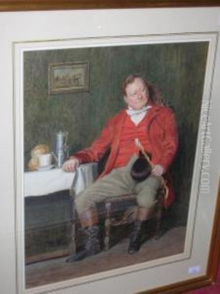 ' The Oldmaster' Watercolour Oil Painting by James Dromgole Linton