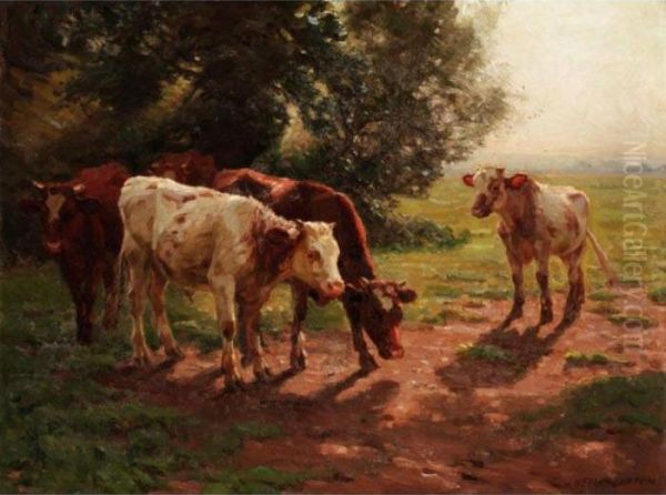 Midday Oil Painting by William Evans Linton