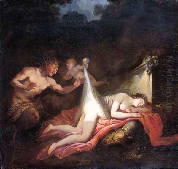 Jupiter and Antiope Oil Painting by Antoine Coypel