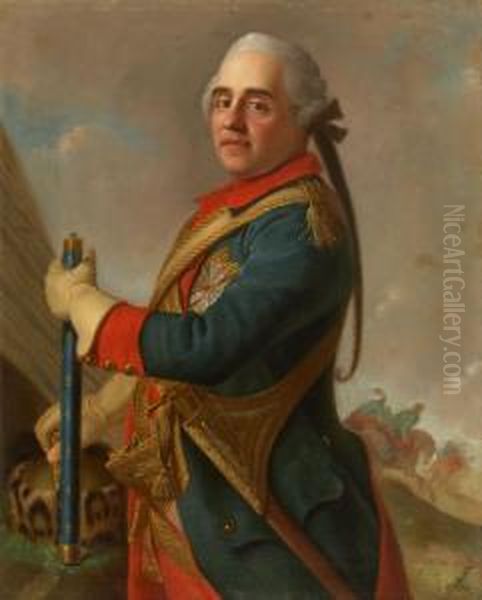 Bildnis Des Moritz Vonsachsen, Le Marechal De Saxe Oil Painting by Etienne Liotard