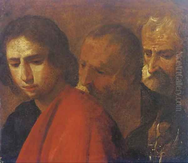 Three Apostles Oil Painting by Bernardo Cavallino