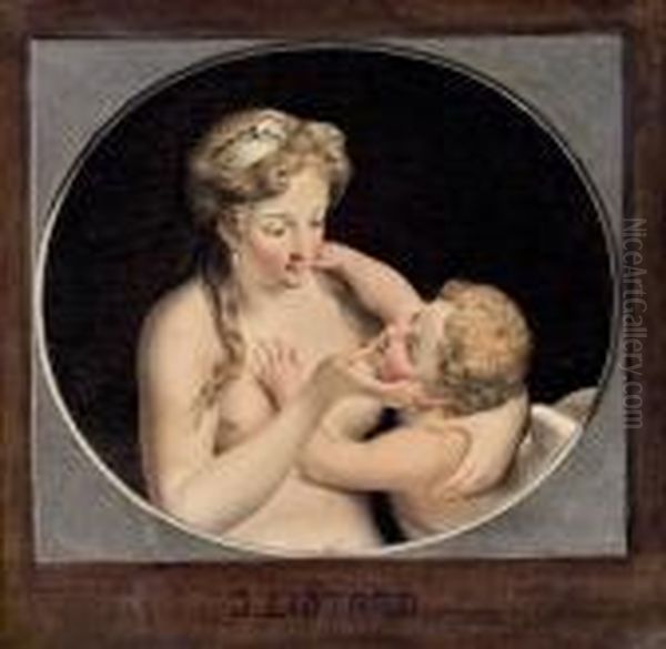 Venus Und Amor Oil Painting by Etienne Liotard