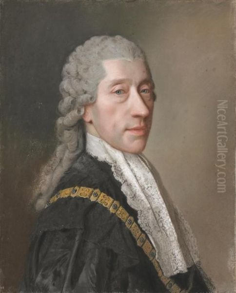 Portrait Of Count Wenzel Anton Kaunitz, Bust-length Oil Painting by Etienne Liotard