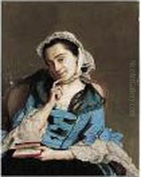 Portrait Of Madame D'epinay Oil Painting by Etienne Liotard