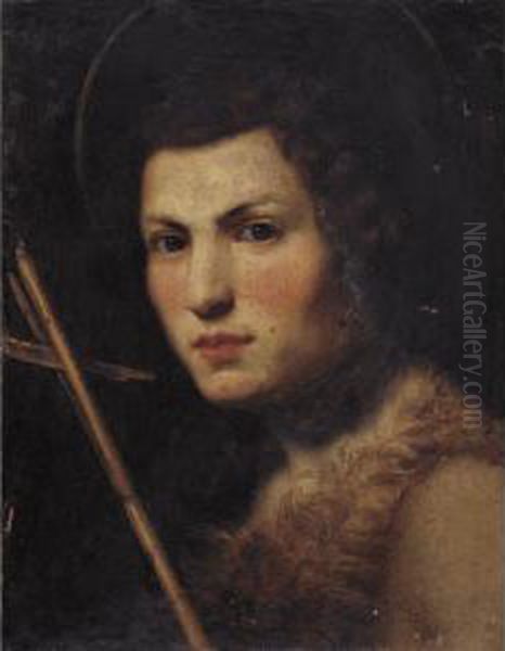 Saint John The Baptist Oil Painting by Lorenzo Lippi