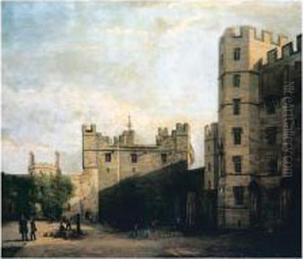 Lancaster Castle Oil Painting by William Lippincott