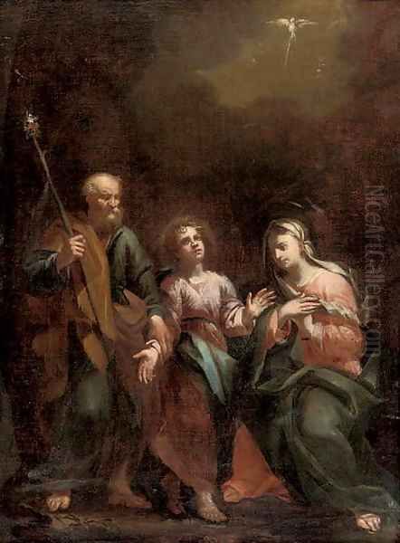 The Holy Family Oil Painting by Daniele Crespi