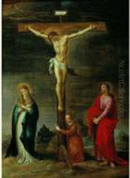 La Crucifixion Oil Painting by Pieter Lisaert