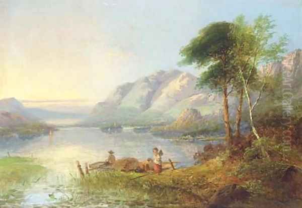 Loch Katrine Oil Painting by George Cole