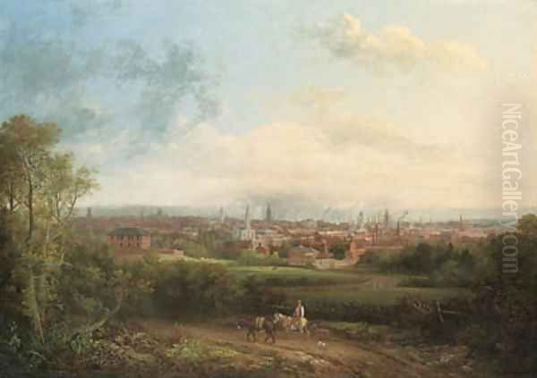 Leeds, Yorkshire Oil Painting by George, the Younger Cuitt