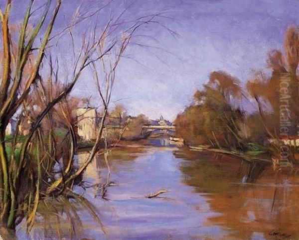 Szatmarnemeti Oil Painting by Endre Littecky