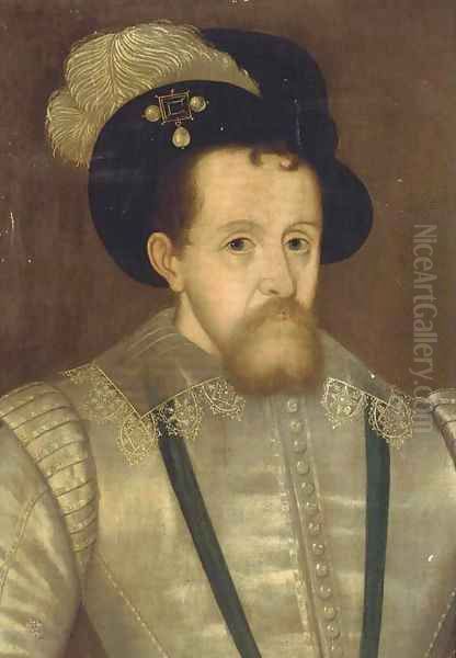 Portrait of James I Oil Painting by John de Critz