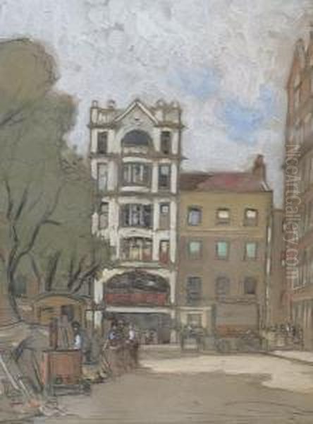 Golden Square Oil Painting by Horace Mann Livens