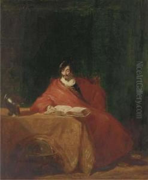 The Scholar Oil Painting by Henry Liverseege