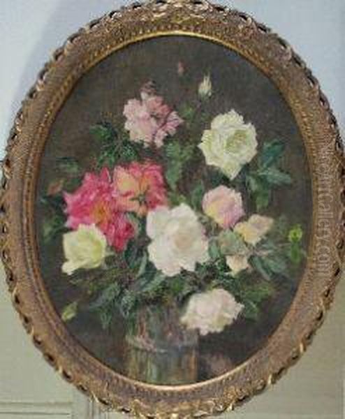 Still Life Of Roses by Nan C. Livingstone