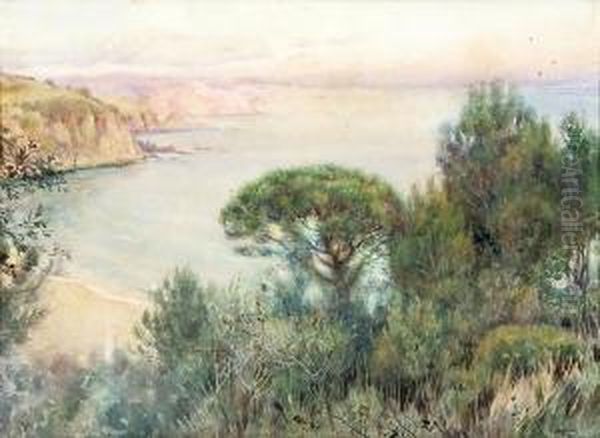 Costa De Lloret Oil Painting by Joan Llaverias Labro