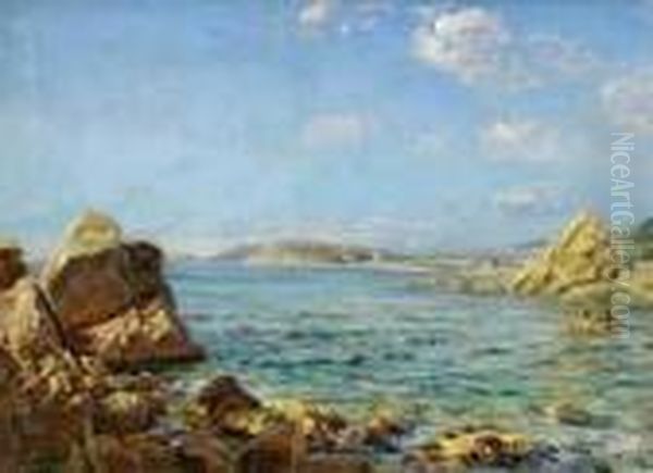 Lloret De Mar, Costa Brava). Oil Painting by Joan Llaverias Labro