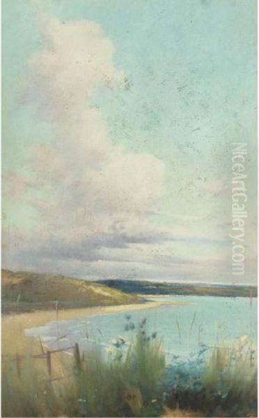 A Summer's Day On The Coast Oil Painting by William Samuel Henry Llewellyn