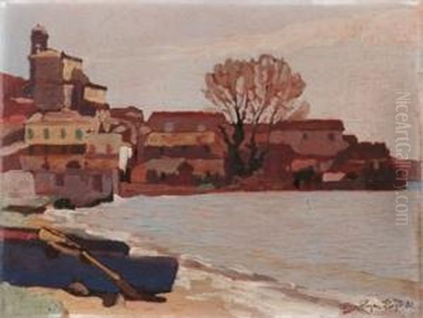 Trevignano Romano. Lago Di Bracciano - 1930 by Llewelyn Lloyd