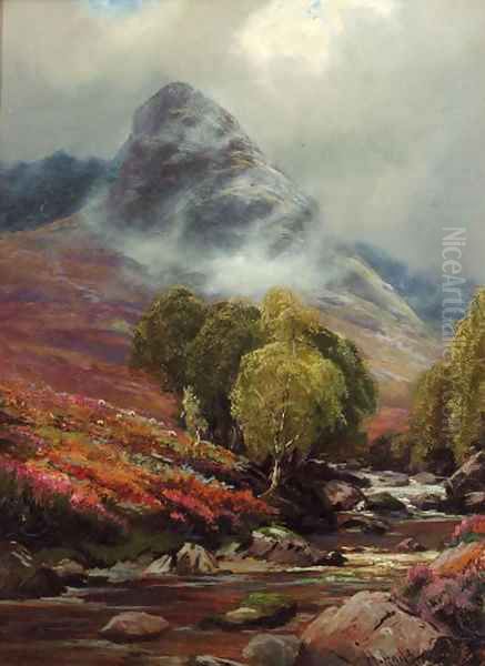 In Glen Sannox, Scotland Oil Painting by Henry Hadfield Cubley