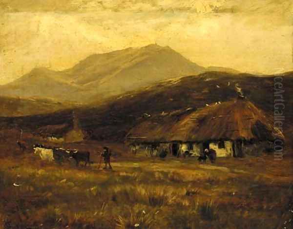 At Kinlochewe, Rossshire Oil Painting by Henry Hadfield Cubley