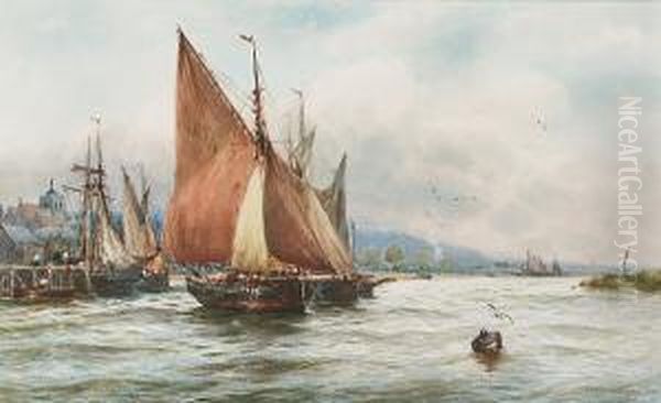 Leaving Port Oil Painting by Robert Malcolm Lloyd