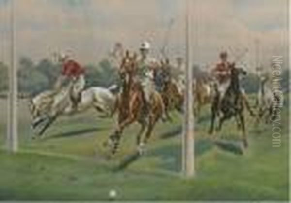 Goal! Oil Painting by Thomas Ivester Lloyd