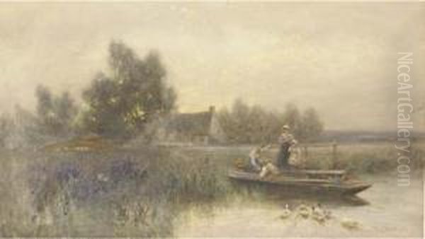 Fen Folk Oil Painting by Thomas Lloyd