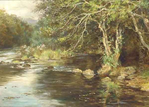 High up the Tamar Oil Painting by Sir Arthur Stockdale Cope