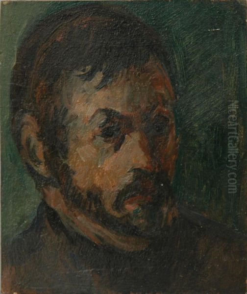 Autoritratto Oil Painting by Romualdo Locatelli