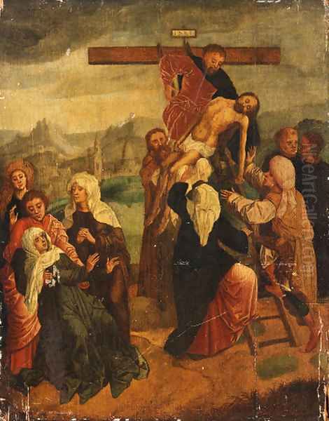 The Descent from the Cross Oil Painting by Marcellus Coffermans