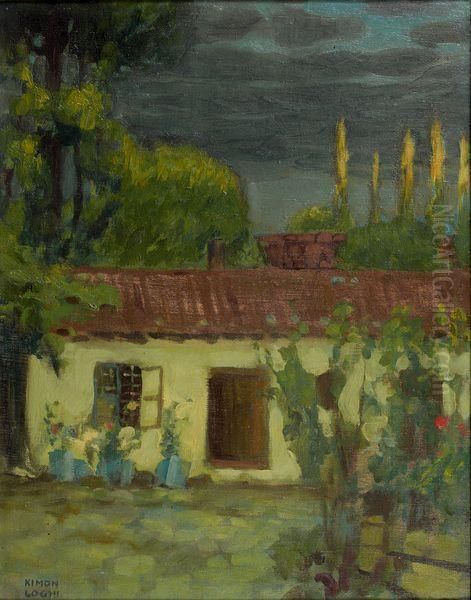 La Maison Fleurie Oil Painting by Kimon Loghi