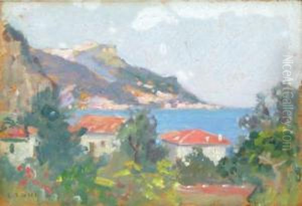 Peisaj La Balcic Oil Painting by Kimon Loghi