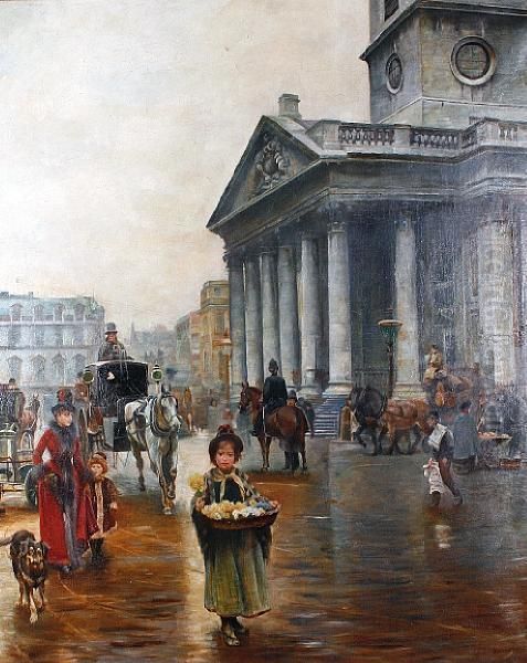 St Martins In The Field, London Oil Painting by William Logsdail