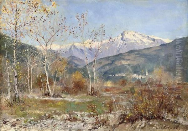 The Col Di Venda From Ventimeglia Oil Painting by William Logsdail