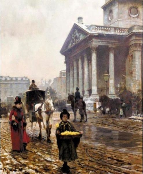 St. Martins-in-the-fields Oil Painting by William Logsdail