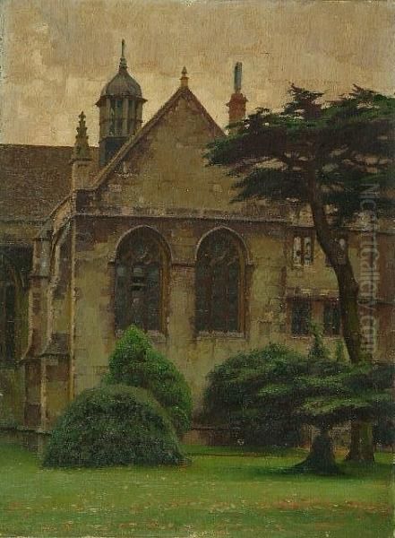 Wadham College Chapel, Oxford Oil Painting by William Logsdail