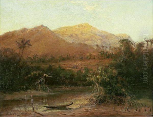 View Of Mexico Oil Painting by August Lohr